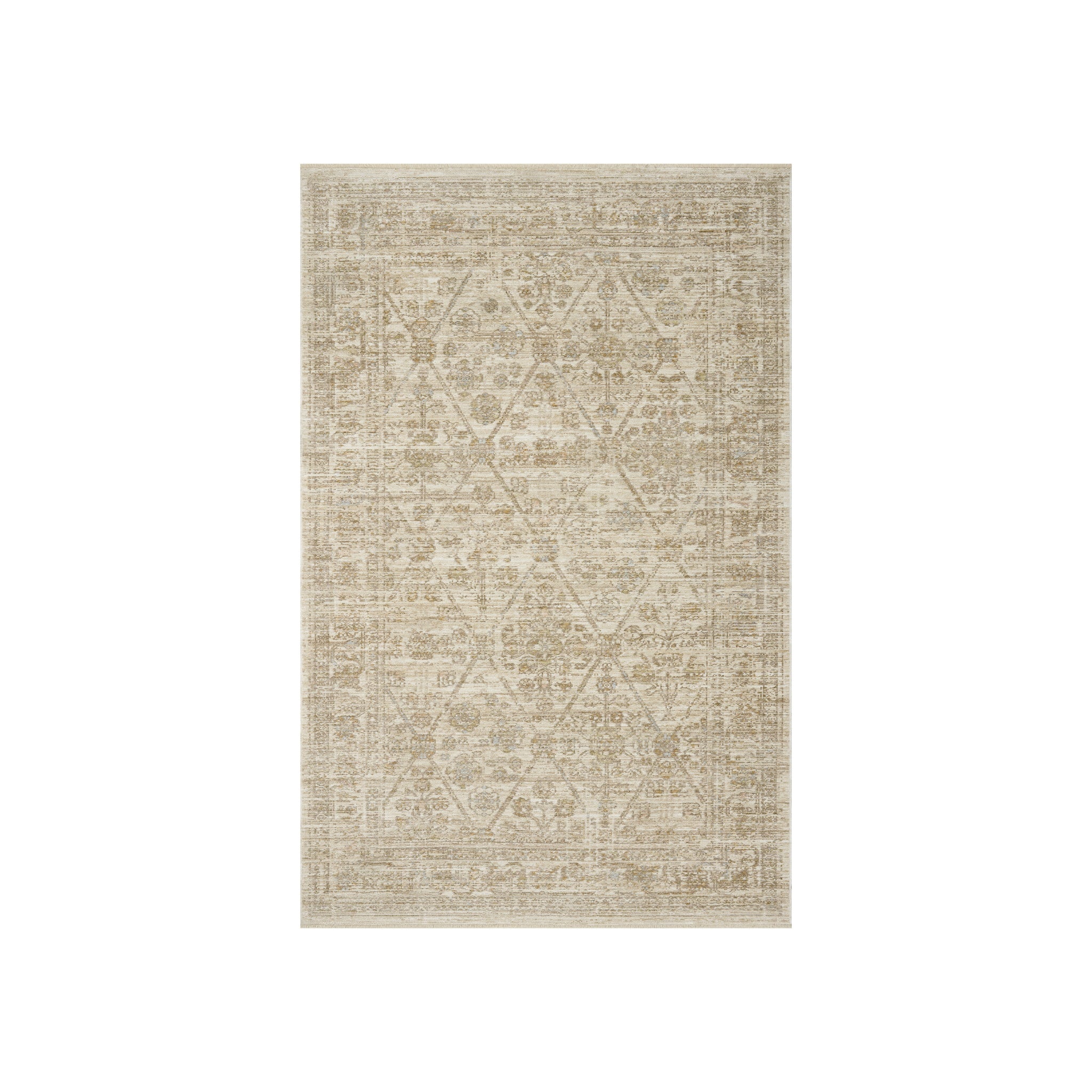 Loloi Elora Ivory / Multi Rug, 18" x 18"