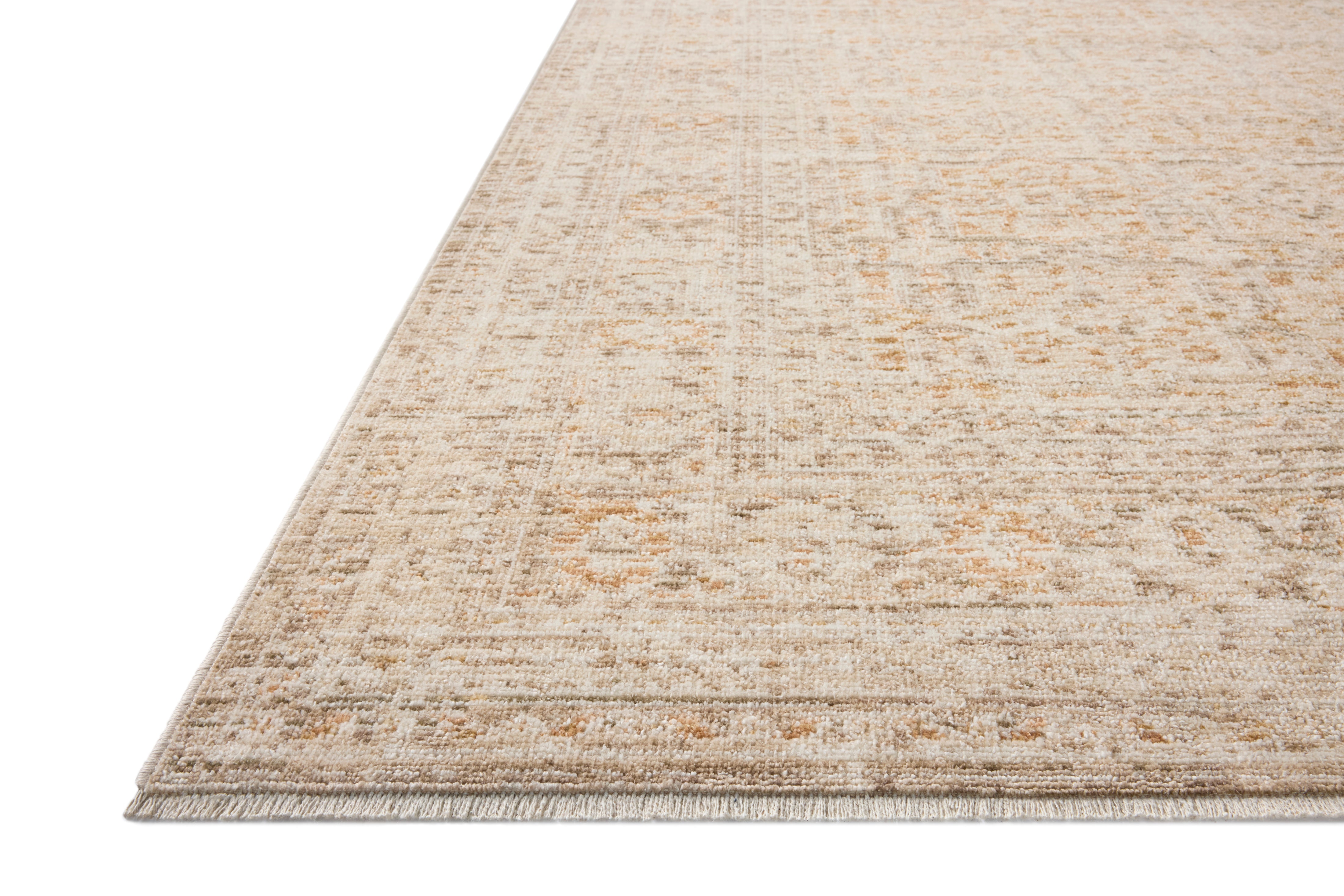 Loloi Elora Natural / Terracotta Rug RUGS - synthetic Loloi 18" x 18"