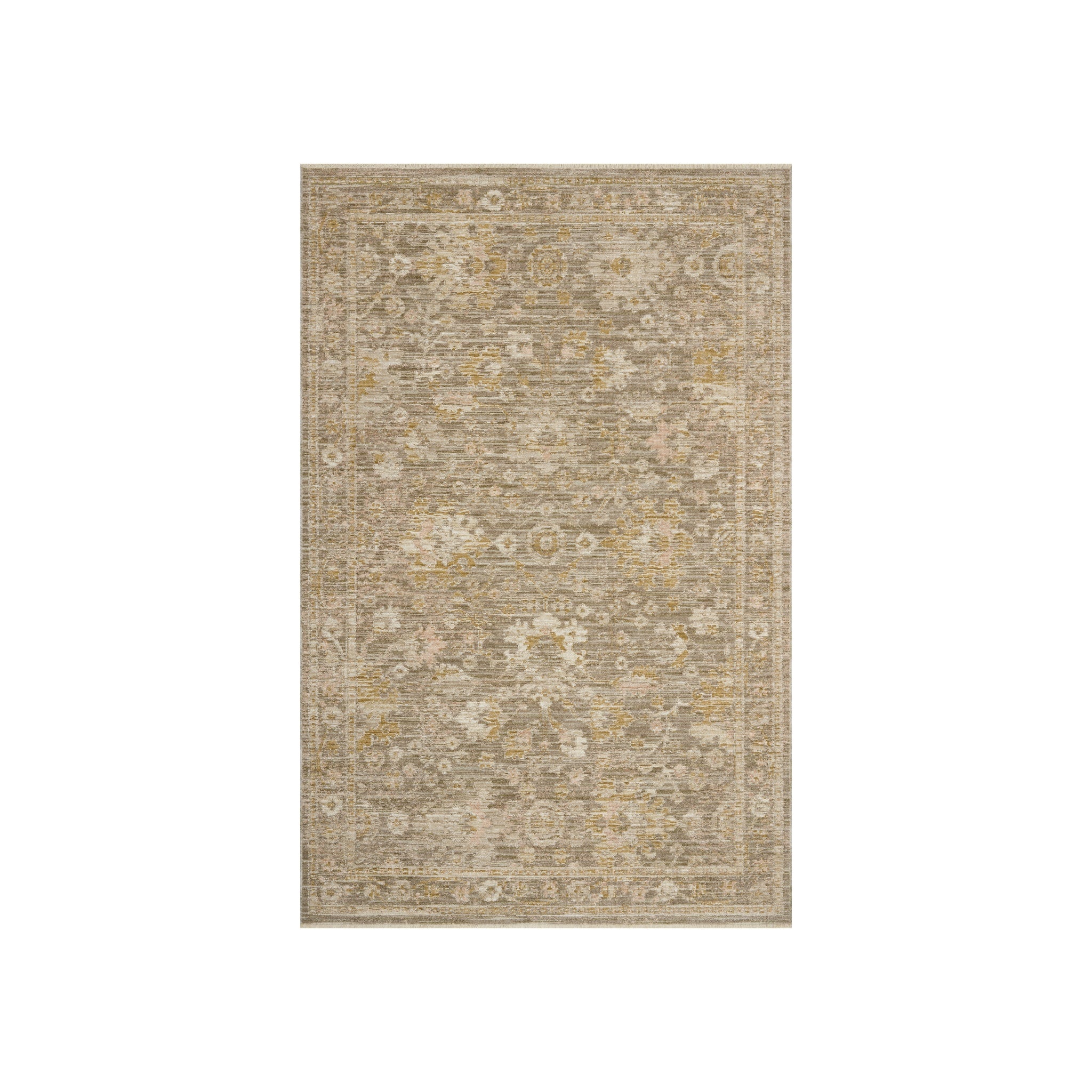 Loloi Elora Bark / Spice Rug, 18" x 18"