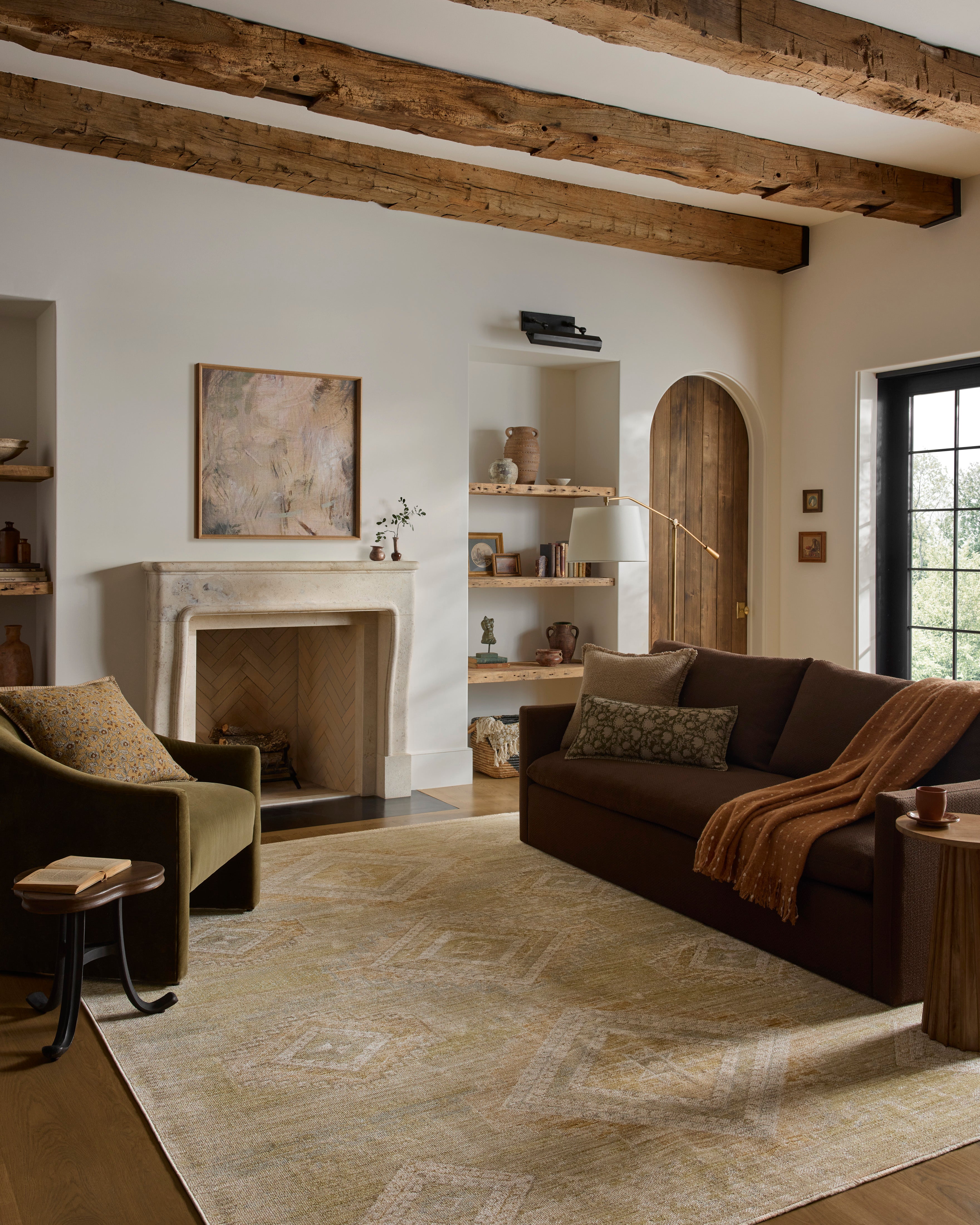 Loloi Elora Pistachio / Clay Rug RUGS - synthetic Loloi