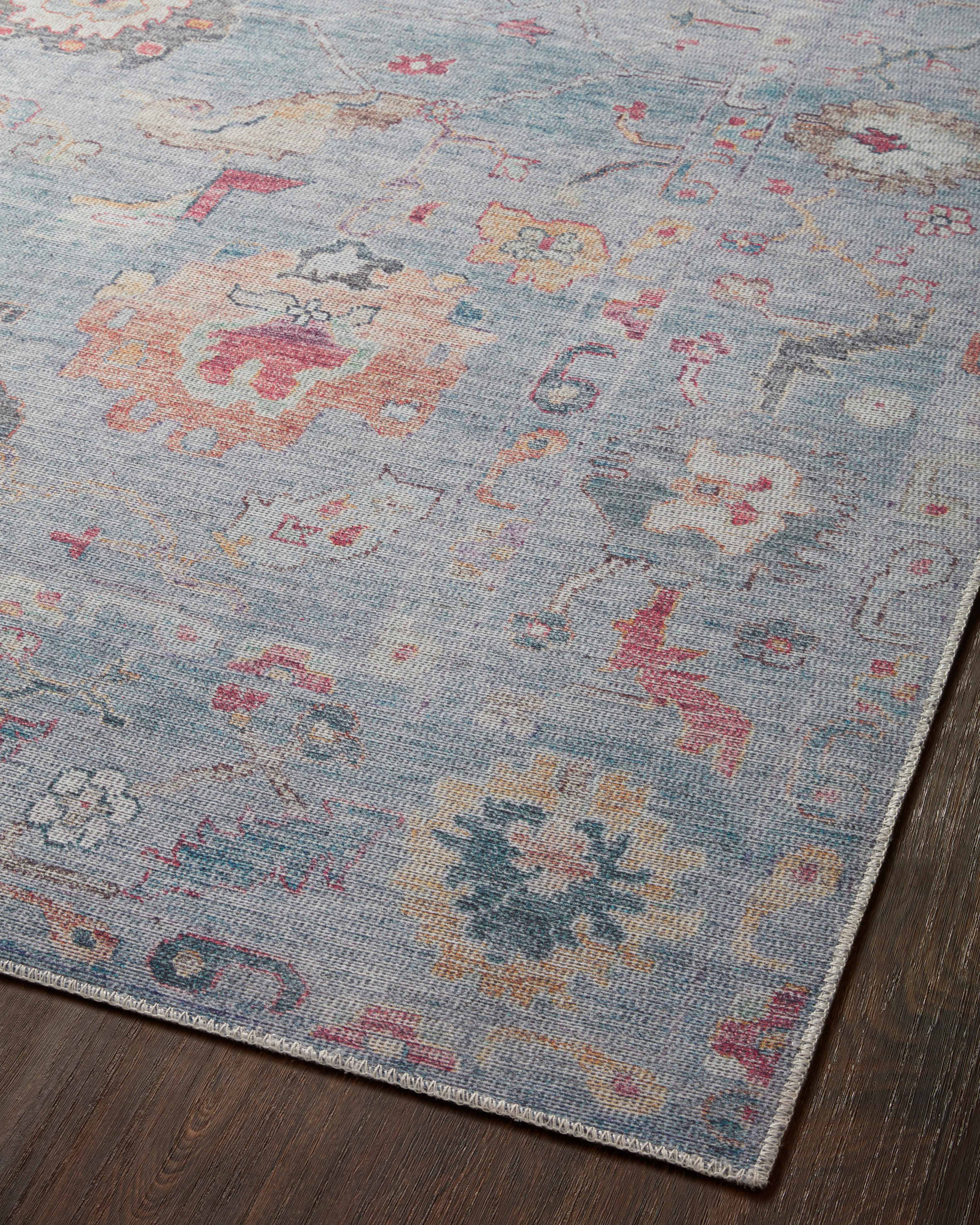 Loloi Elysium Denim / Multi Rug RUGS - synthetic Loloi