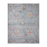 Loloi Elysium Denim / Multi Rug RUGS - synthetic Loloi 18" x 18"