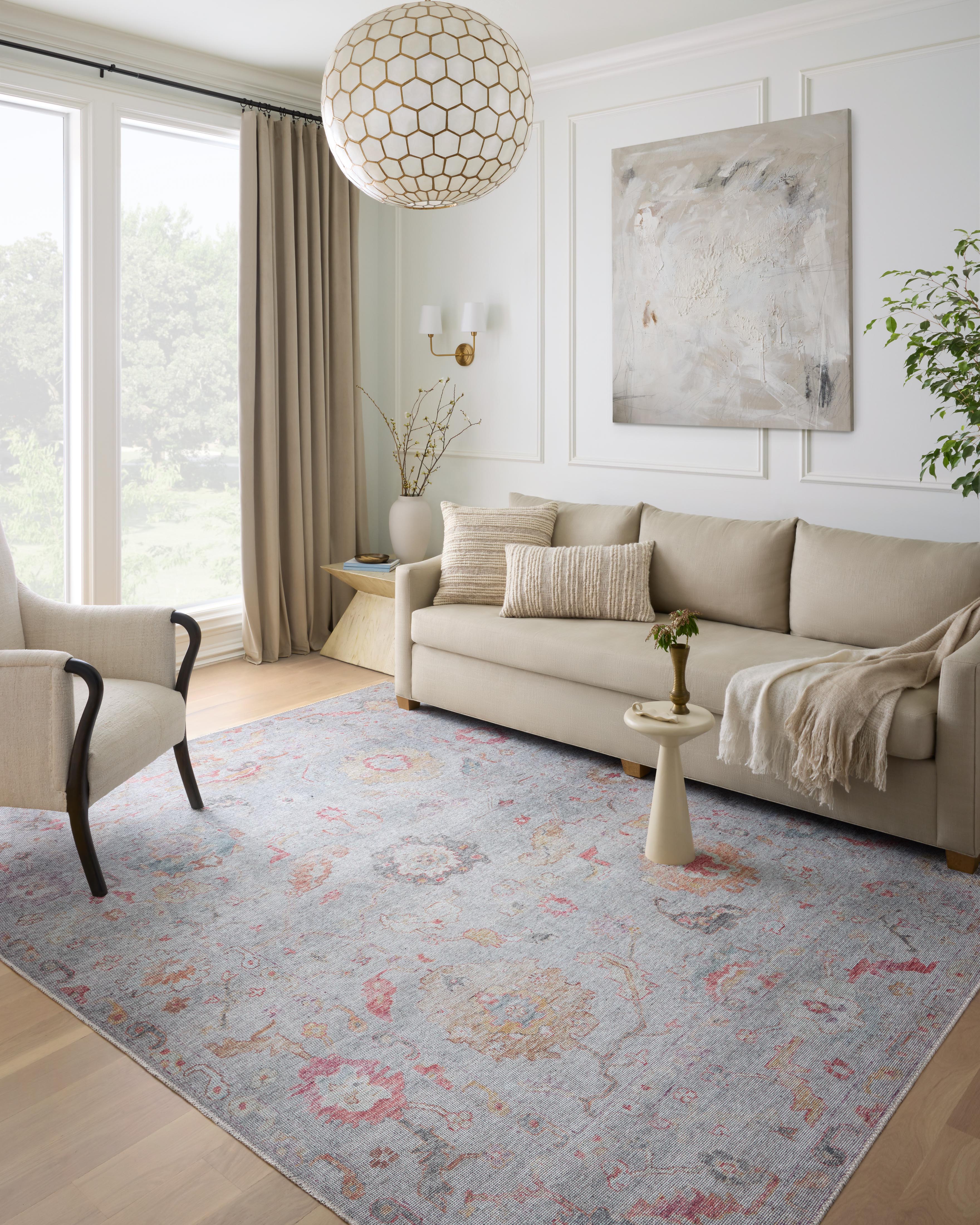 Loloi Elysium Silver / Multi Rug RUGS - synthetic Loloi