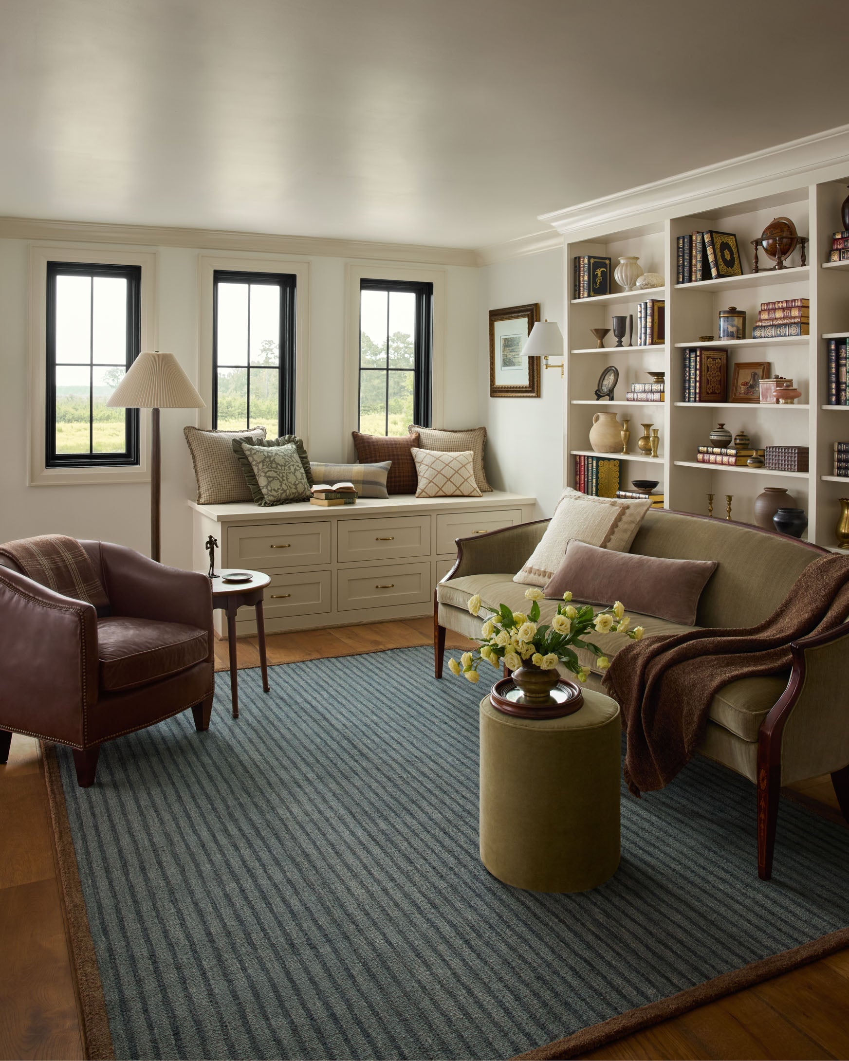 Chris Loves Julia x Loloi Emmeline Denim / Bronze Rug - Rug & Weave