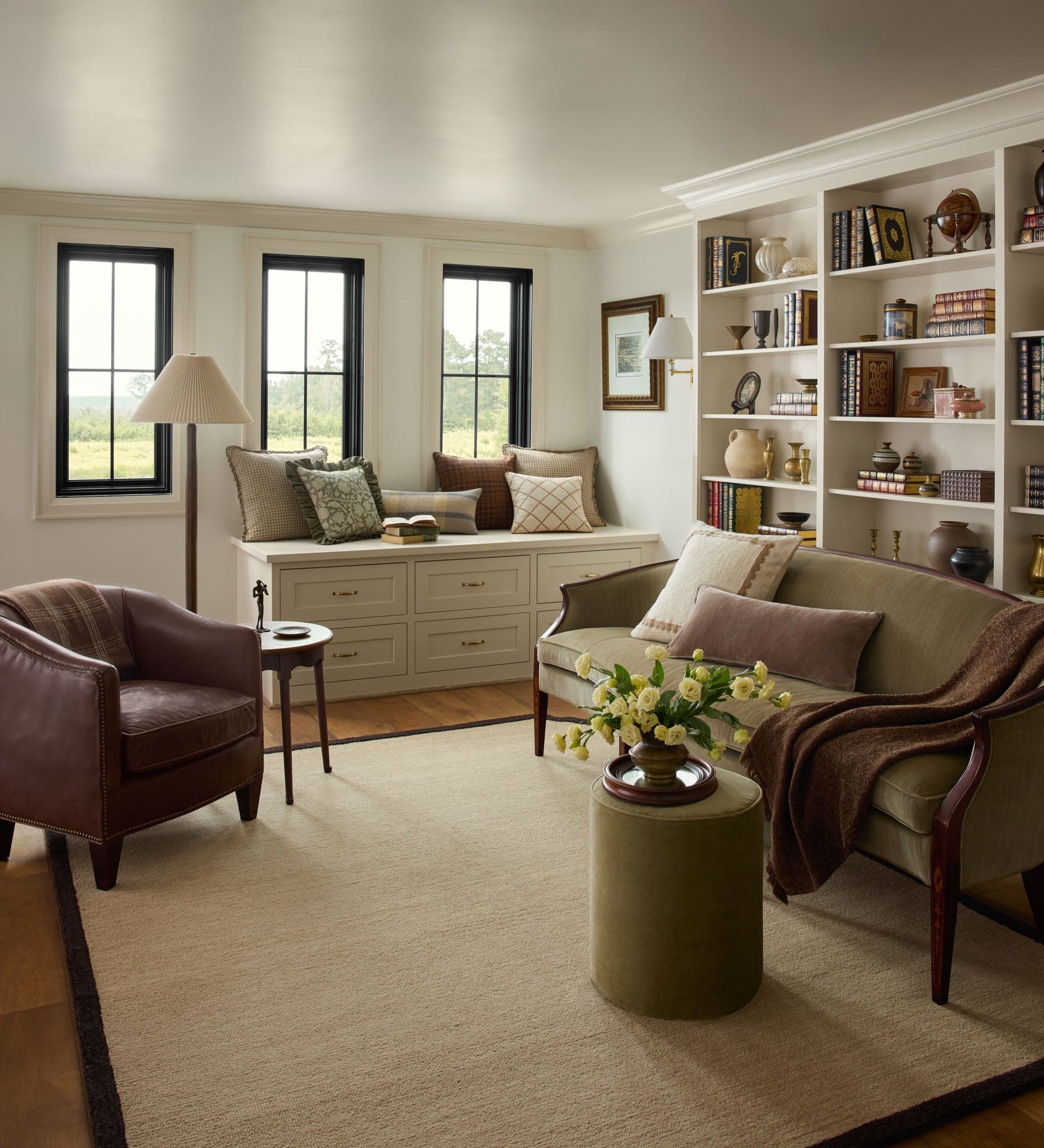 Chris Loves Julia x Loloi Emmeline Linen / Espresso Rug - Rug & Weave
