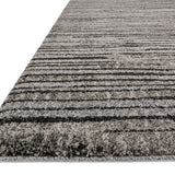 Loloi Emory Grey / Black Rug RUGS - synthetic Loloi