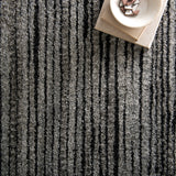 Loloi Emory Grey / Black Rug RUGS - synthetic Loloi