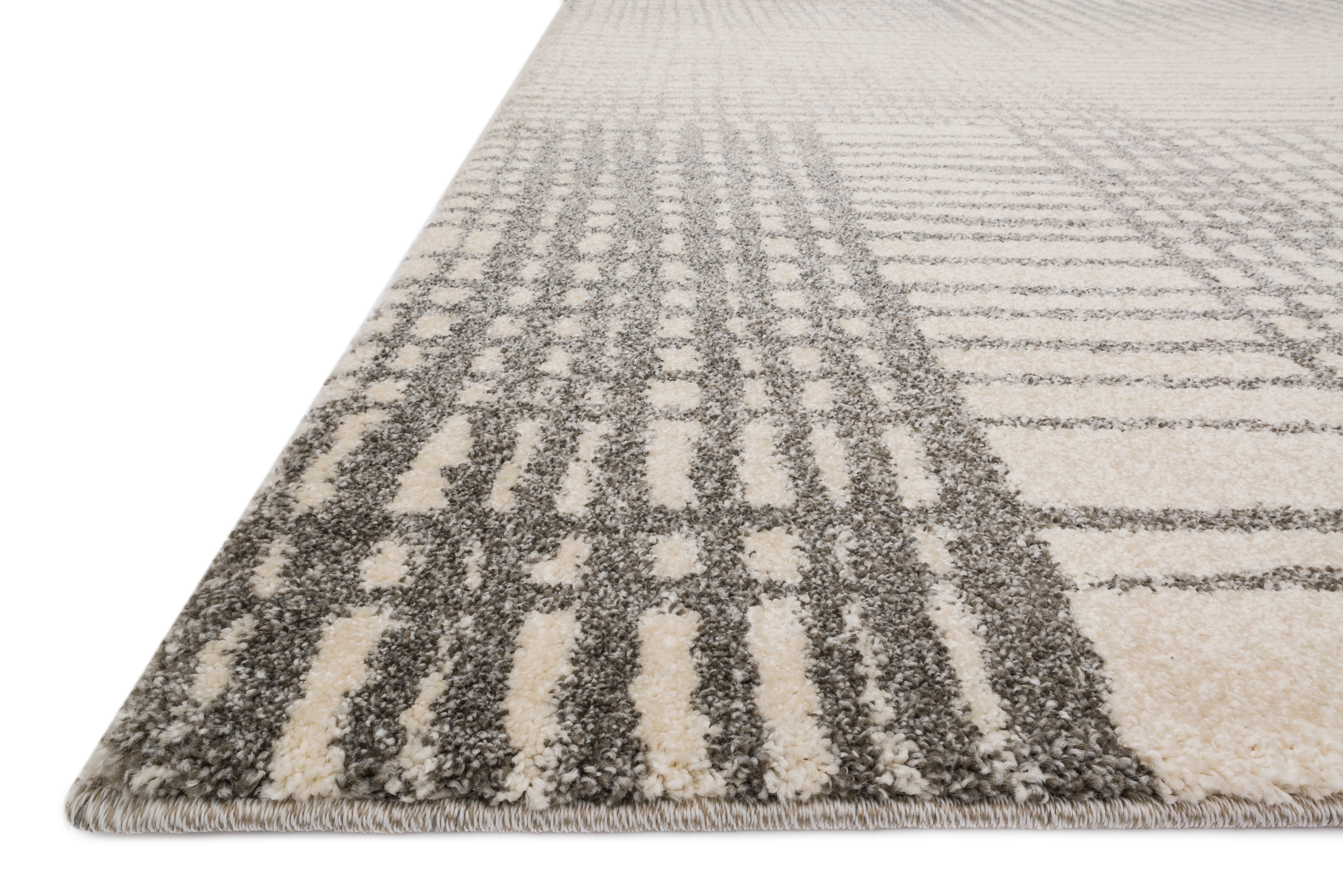 Loloi Emory Ivory / Grey Rug RUGS - synthetic Loloi