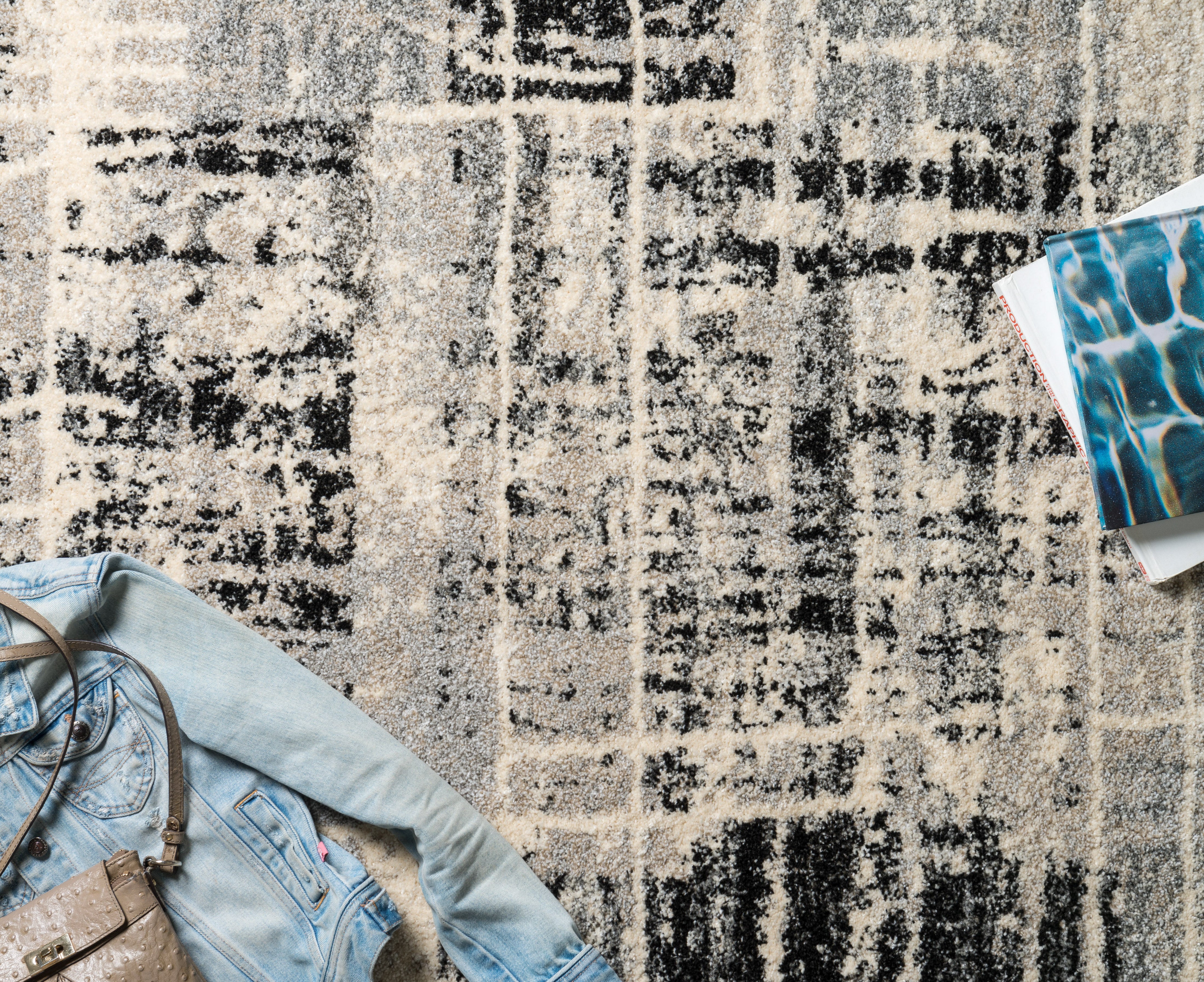 Loloi Emory Grey / Multi Rug RUGS - synthetic Loloi