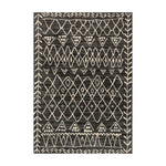 Loloi Emory Black / Ivory Rug RUGS - synthetic Loloi 2'5" x 7'7"