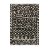 Loloi Emory Black / Ivory Rug RUGS - synthetic Loloi 2'5" x 7'7"