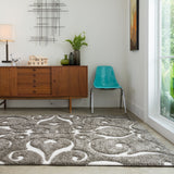 Loloi Enchant Smoke Square Rug RUGS - synthetic Loloi