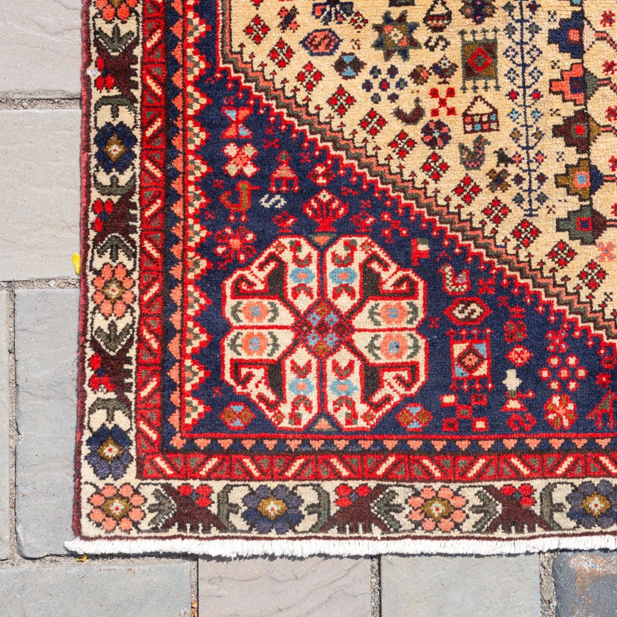 3' x 4'10" Antique Qashqai Rug - Rug & Weave