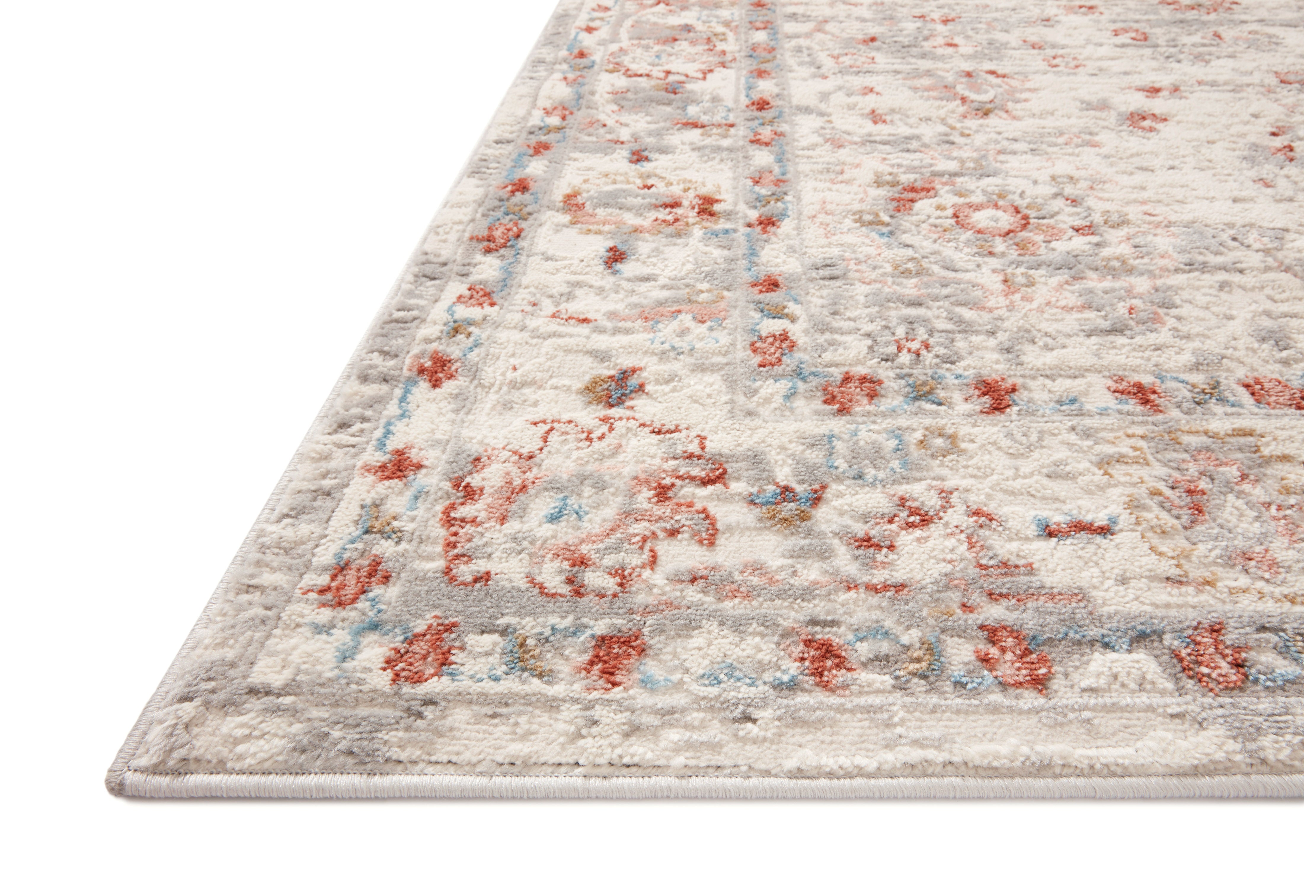 Loloi Estelle Ivory / Rust Rug RUGS - synthetic Loloi