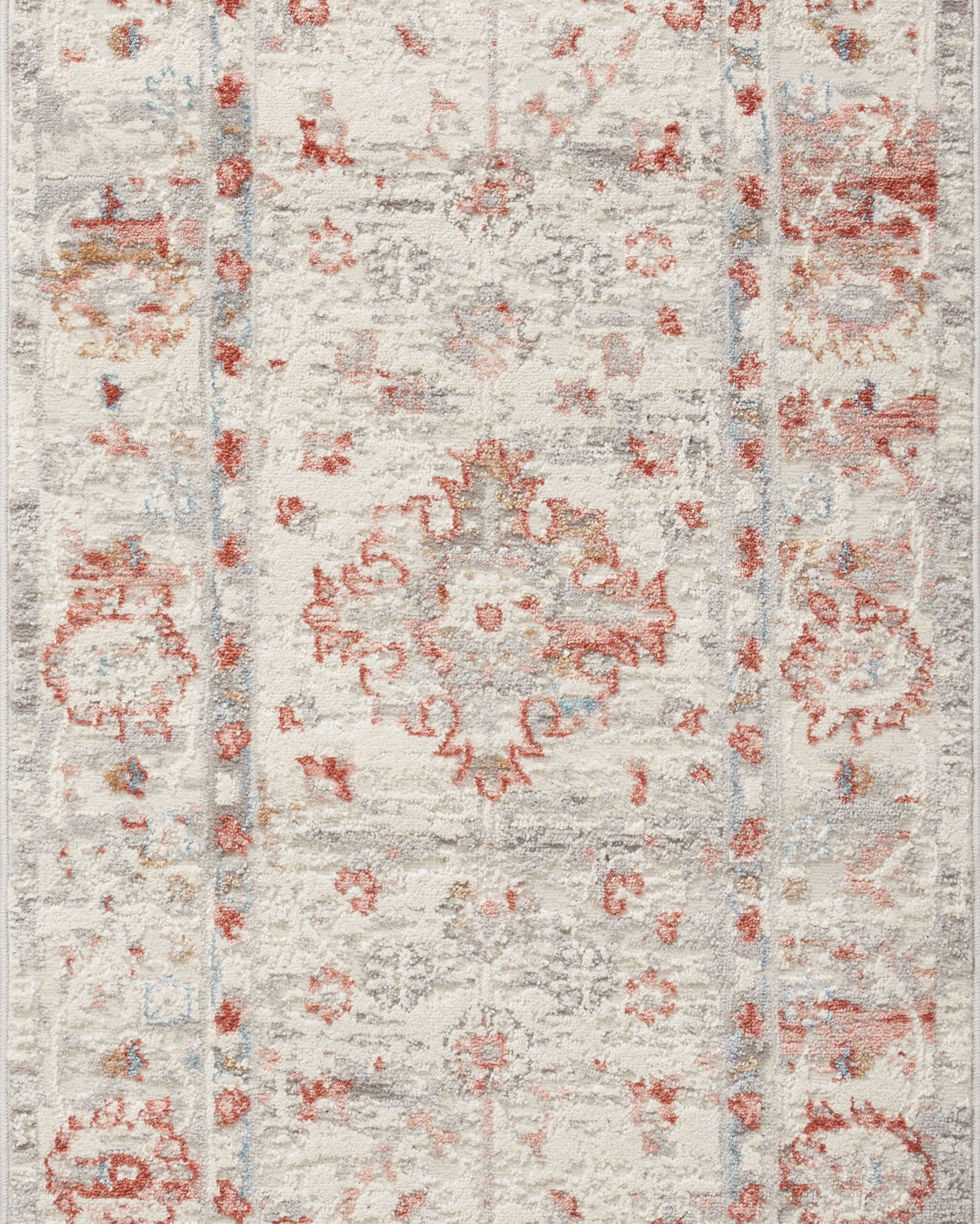 Loloi Estelle Ivory / Rust Rug RUGS - synthetic Loloi
