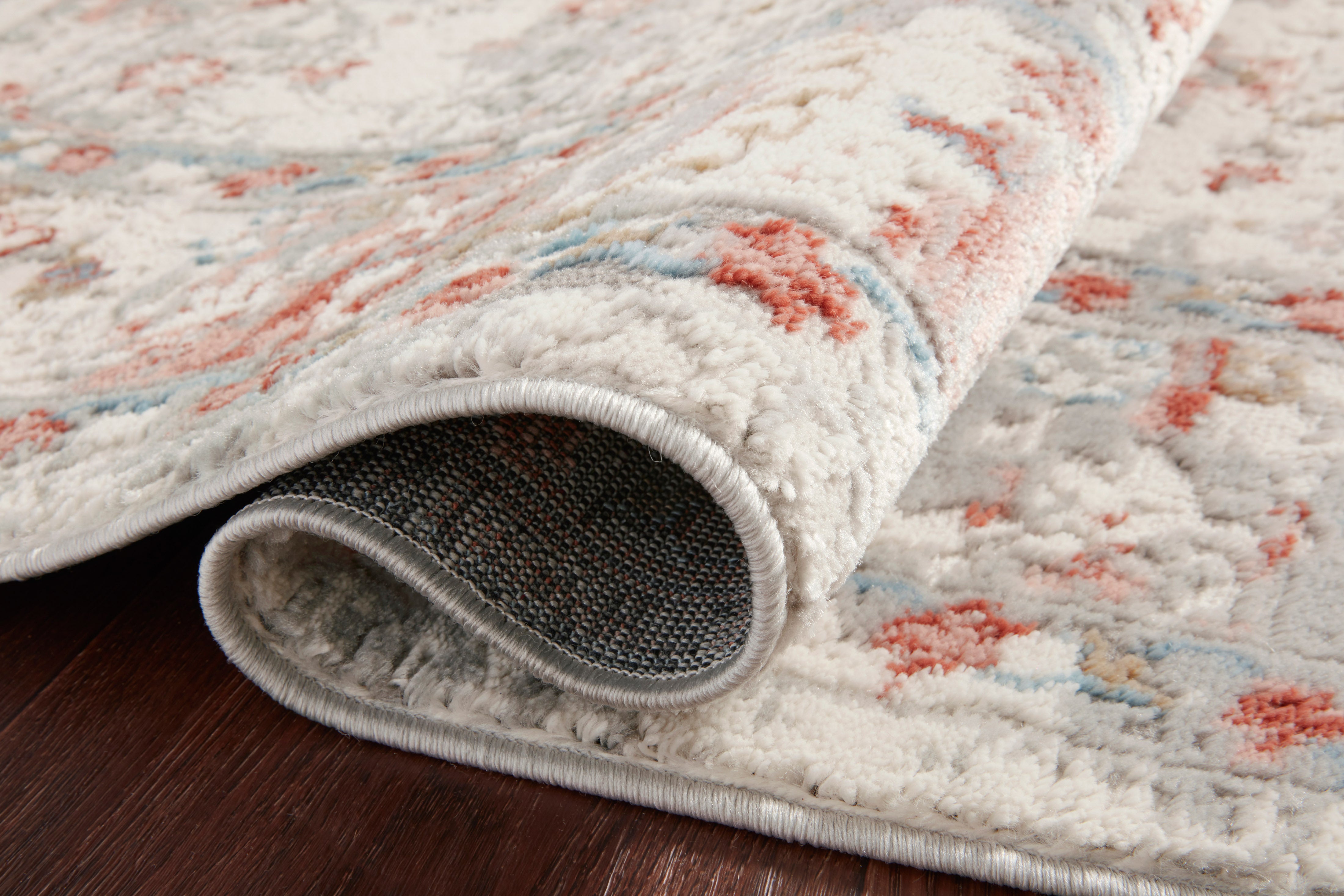 Loloi Estelle Ivory / Rust Rug RUGS - synthetic Loloi