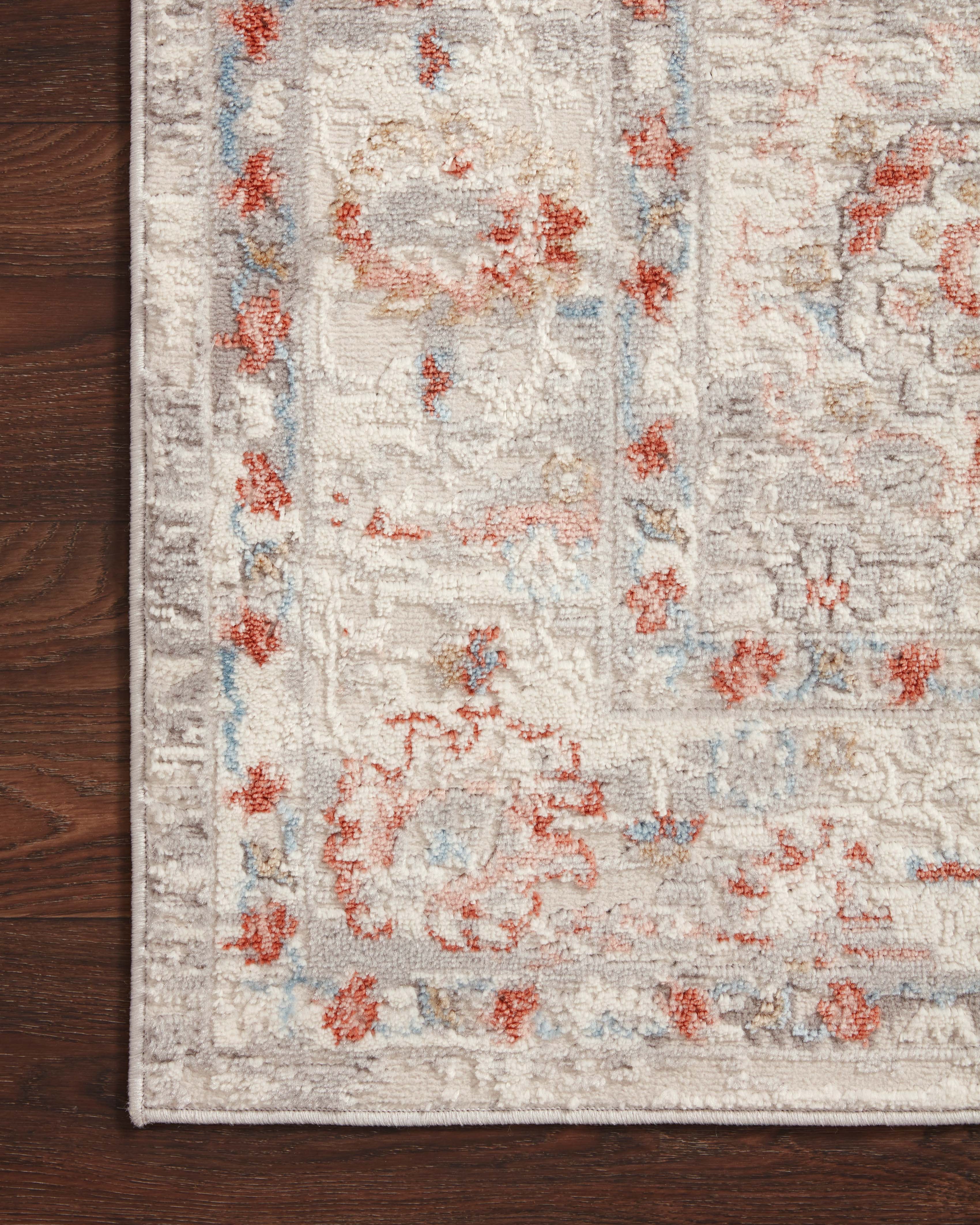Loloi Estelle Ivory / Rust Rug RUGS - synthetic Loloi