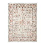 Loloi Estelle Ivory / Rust Rug RUGS - synthetic Loloi 18" x 18"