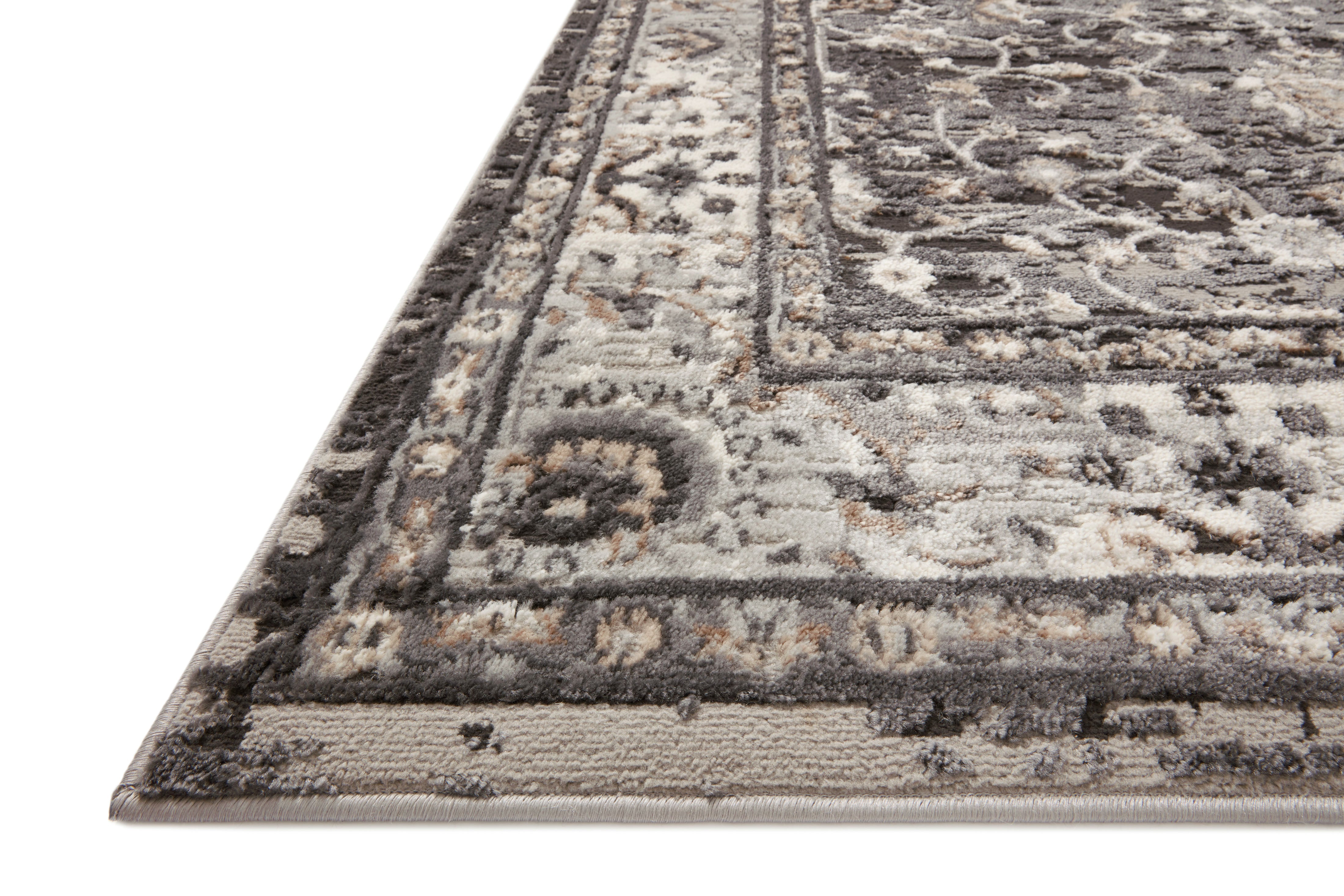 Loloi Estelle Charcoal / Grey Rug RUGS - synthetic Loloi