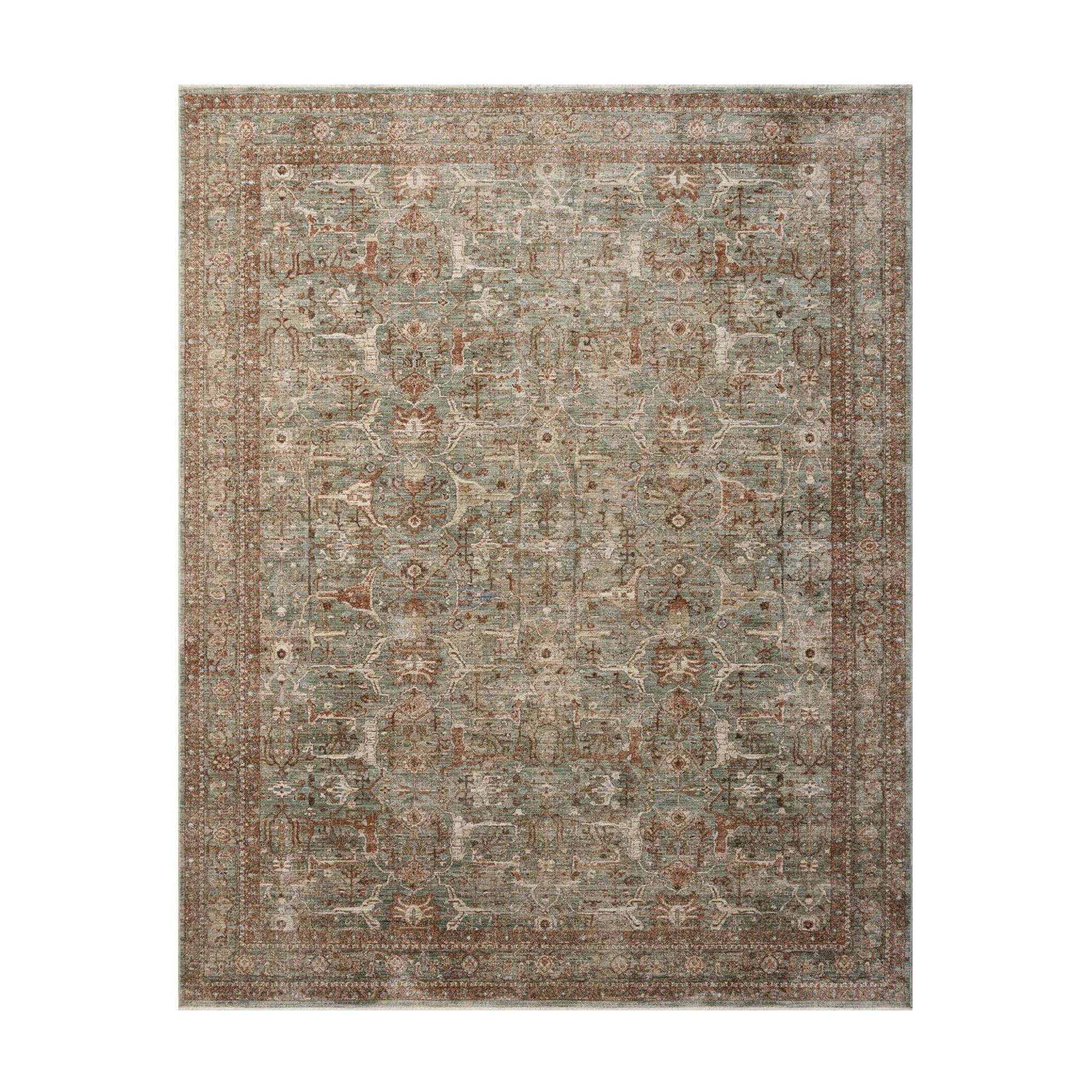 Amber Lewis x Loloi Ethel Lagoon / Brick Rug – 1