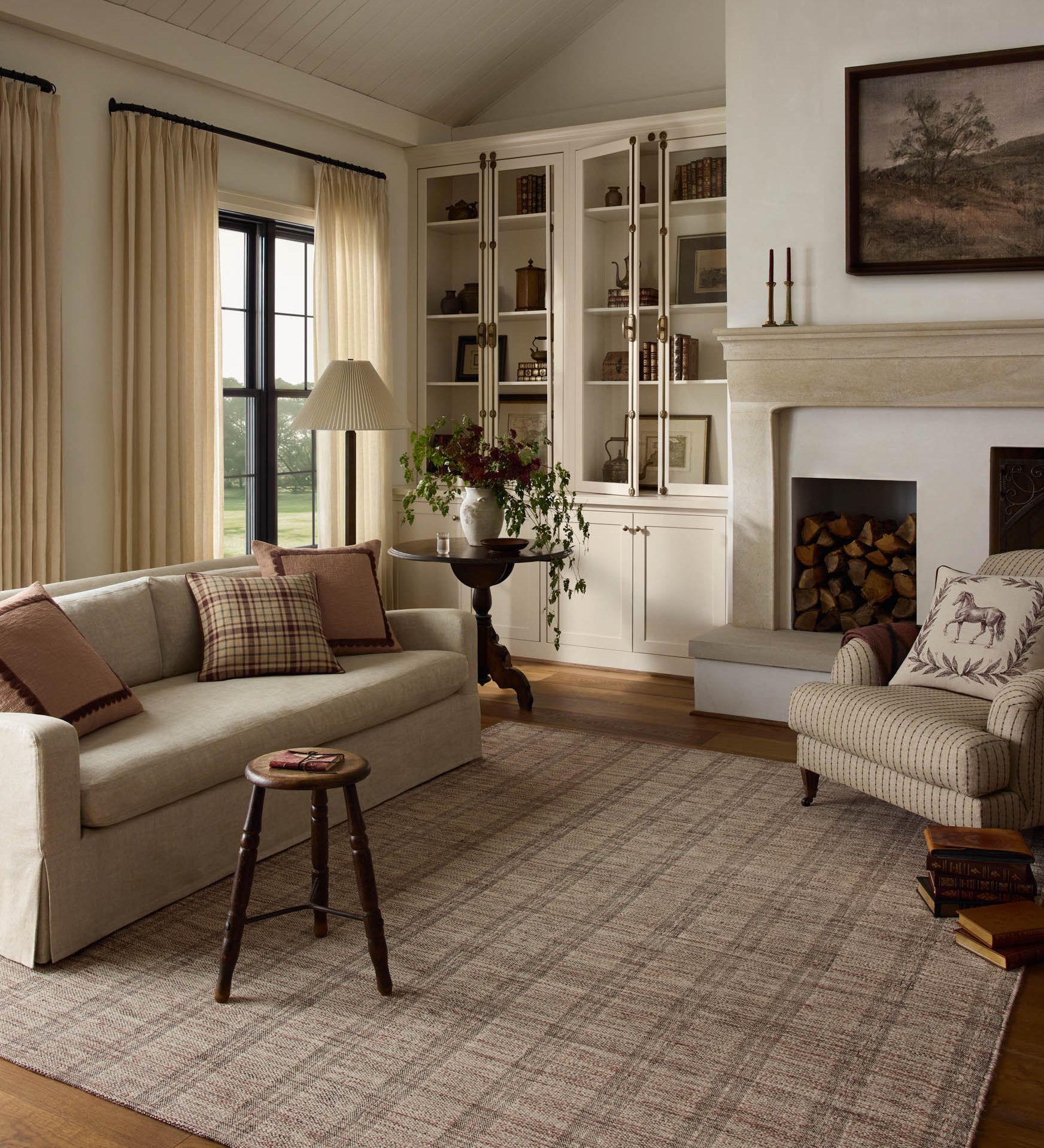 Chris Loves Julia x Loloi Eugene Chestnut / Ivory Rug - Rug & Weave