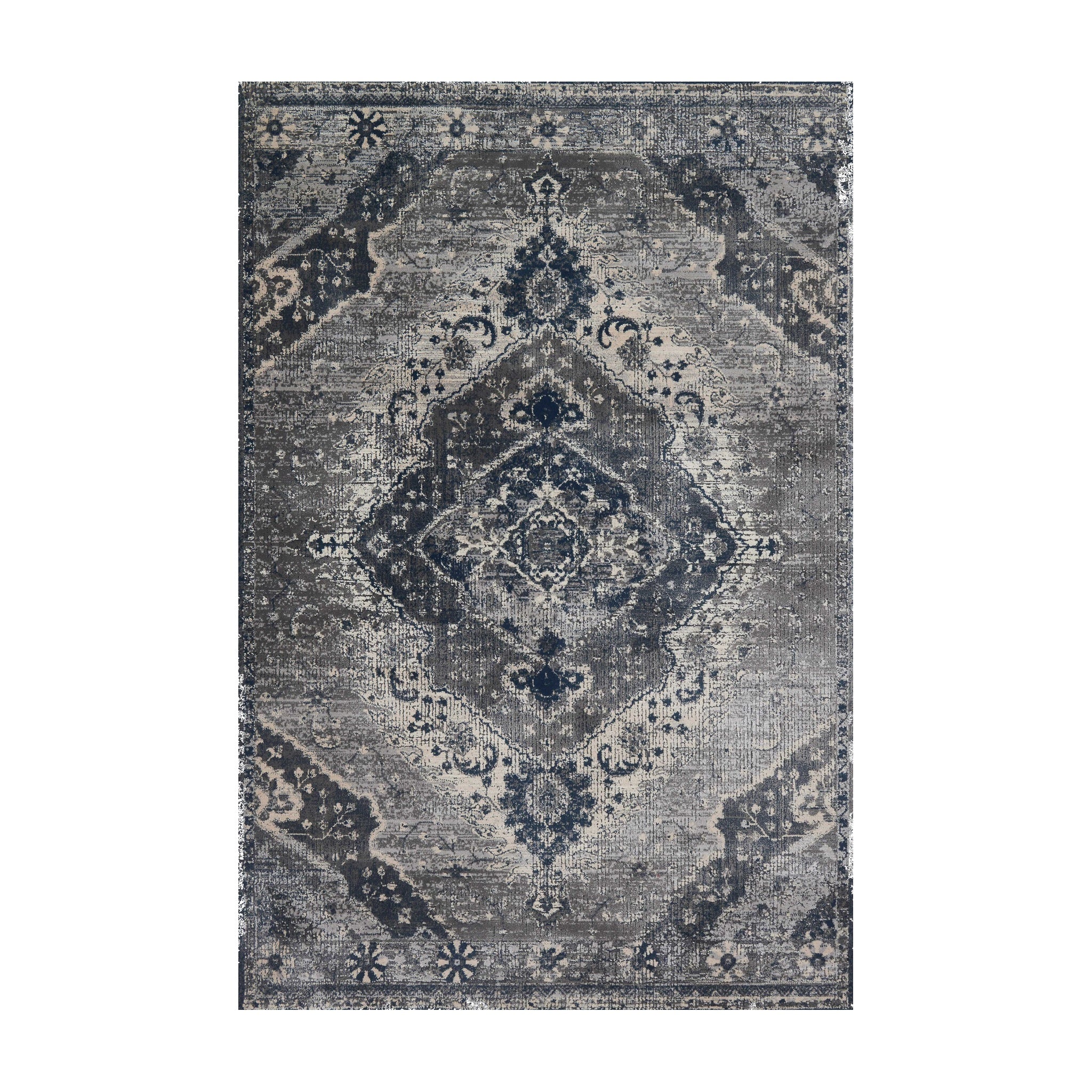 Magnolia Home By Joanna Gaines x Loloi Everly Silver / Grey Rug RUGS - synthetic Loloi 18" x 18"