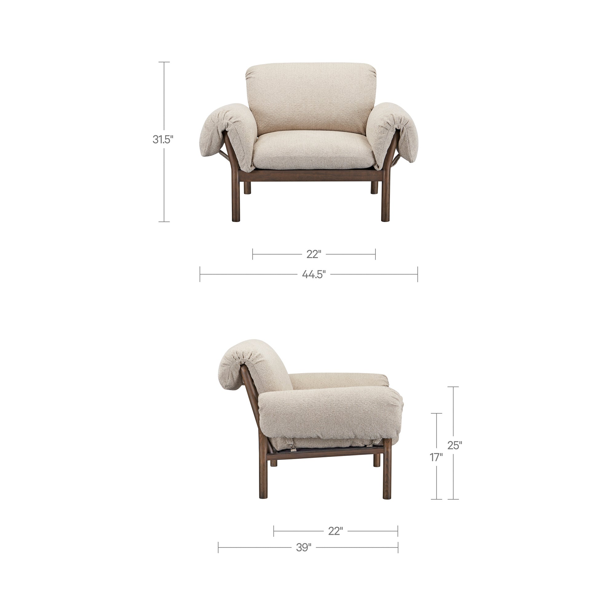 Cardero Lounge Chair FURNITURE - lounge chair Moe's Furniture