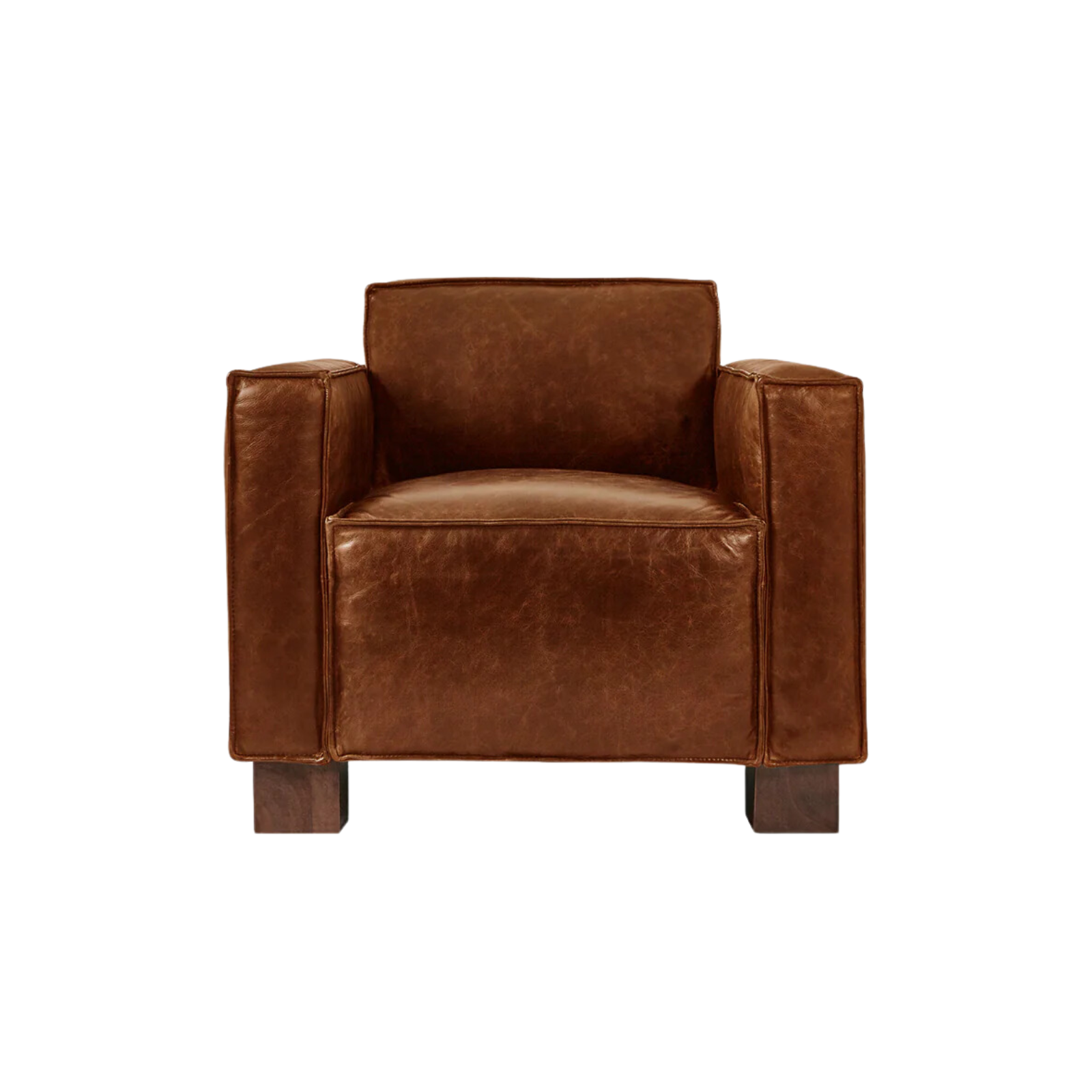 Gus* Modern Cabot Chair 3 - FURNITURE - chair Gus Saddle Brown Leather
