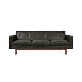 Gus* Modern Embassy 84" Sofa 1 - FURNITURE - sofa Gus Saddle Black Leather