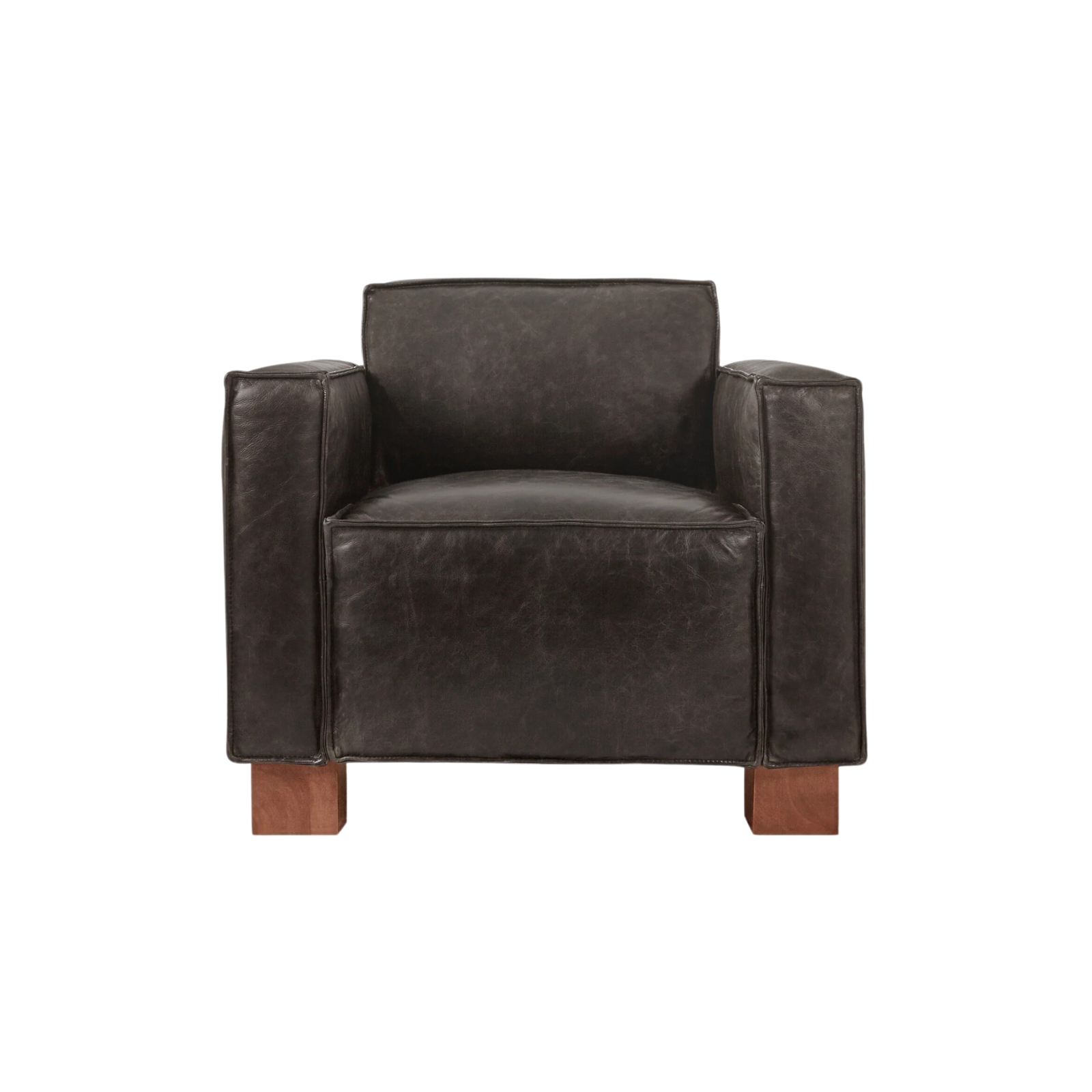 Gus* Modern Cabot Chair 3 - FURNITURE - chair Gus Saddle Black Leather