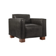 Saddle Black Leather