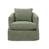 Emmerson Slipcovered Swivel Chair