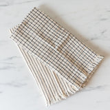 Stripe & Check Patterned Tea Towel Set - Rug & Weave