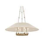 Archive Chandelier By Lauren Liess LIGHTING - pendant Hudson Valley Lighting 6-light Brass