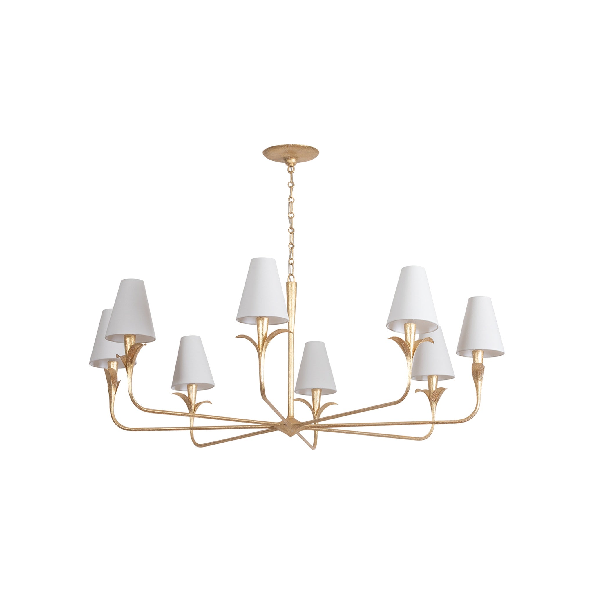 Quill Chandelier LIGHTING - chandelier Hudson Valley Lighting Gilded Ivory Large