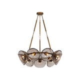 Diego Chandelier LIGHTING - chandelier Hudson Valley Lighting Patina Gold Leaf Small