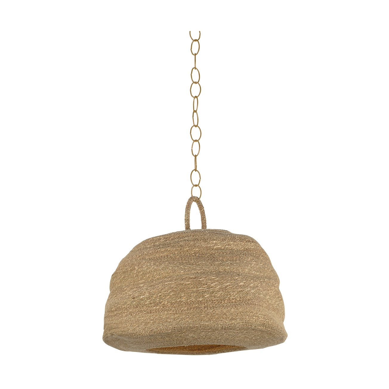 Ferrando Pendant, Patina Brass 25"