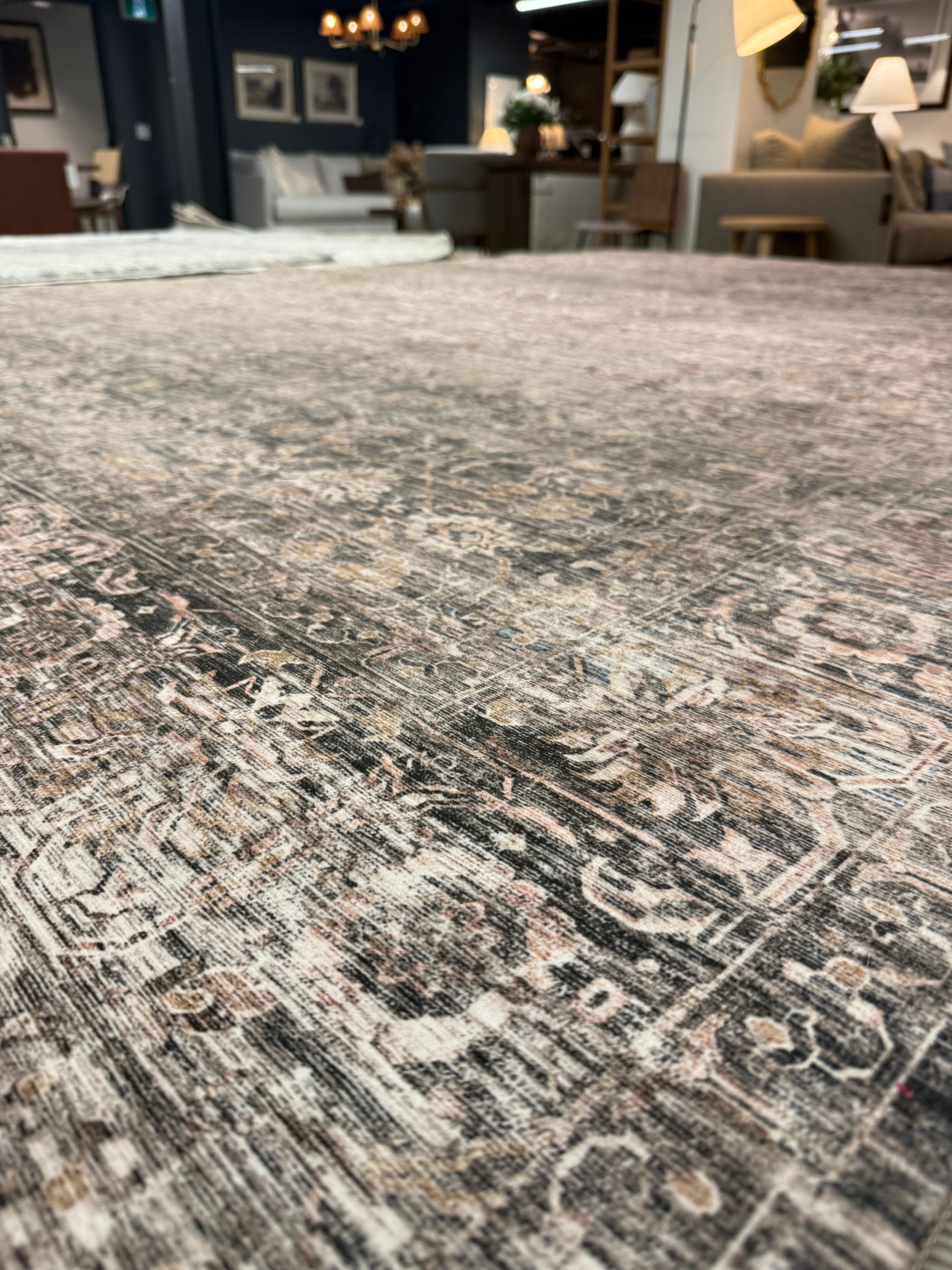 FLOOR MODEL - Amber Lewis x Loloi Josie Dove / Gold - 7'6" x 9'6" RUGS - floor model Loloi