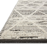 Loloi Fabian Charcoal / Ivory Square Rug No.1 RUGS - synthetic Loloi