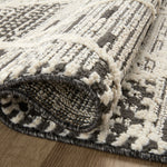 Loloi Fabian Charcoal / Ivory Rug No.1 RUGS - synthetic Loloi