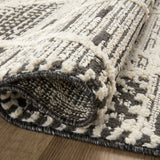 Loloi Fabian Charcoal / Ivory Square Rug No.1 RUGS - synthetic Loloi