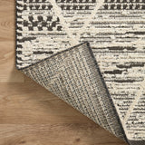 Loloi Fabian Charcoal / Ivory Square Rug No.1 RUGS - synthetic Loloi