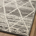 Loloi Fabian Charcoal / Ivory Diamond Rug 2-RUGS - patterned Loloi
