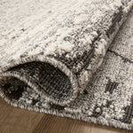 Loloi Fabian Grey / Charcoal Square Rug RUGS - synthetic Loloi