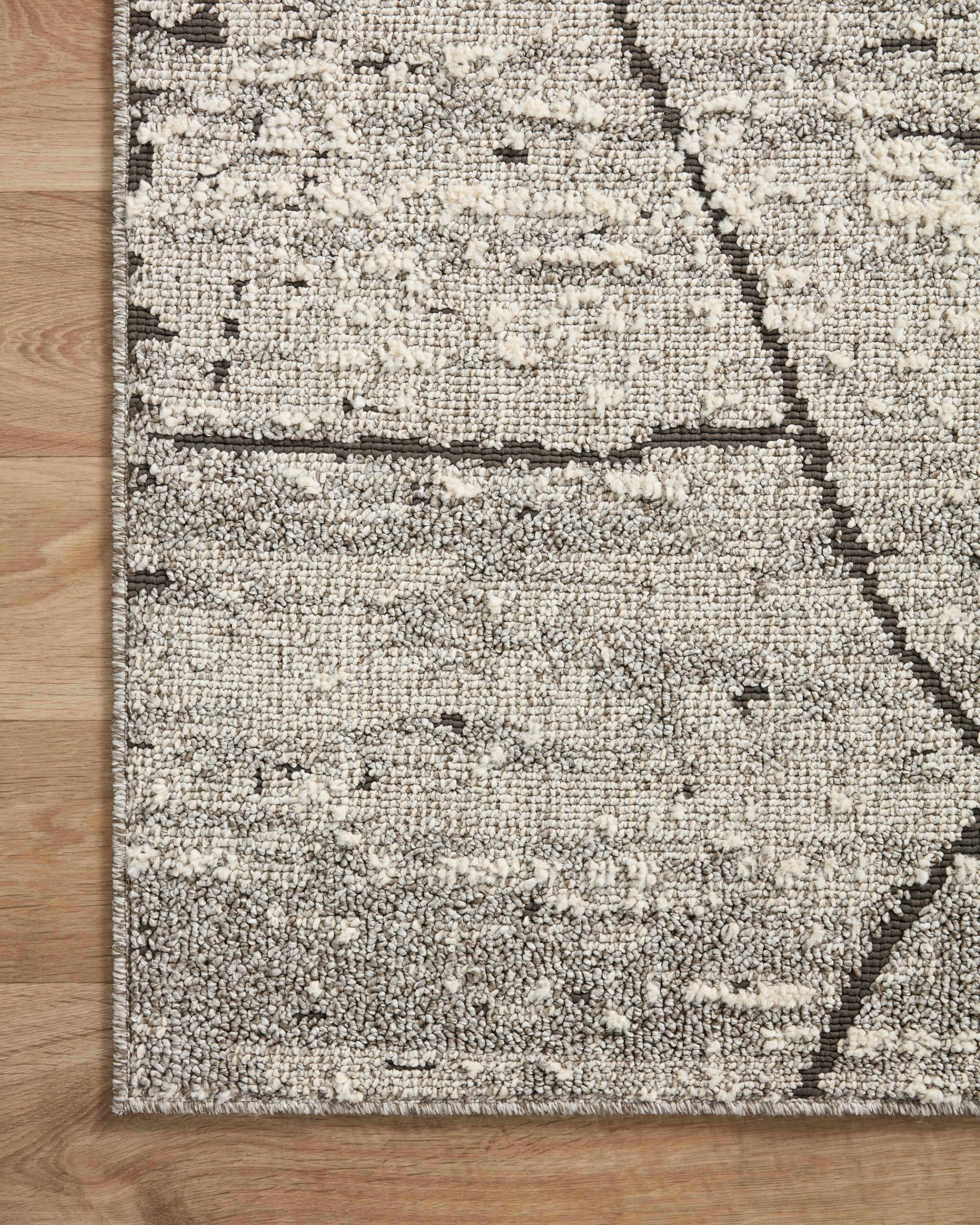 Loloi Fabian Grey / Charcoal Rug RUGS - synthetic Loloi