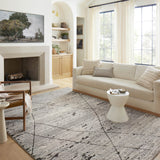 Loloi Fabian Grey / Charcoal Square Rug RUGS - synthetic Loloi