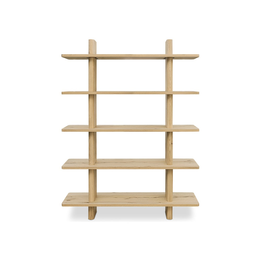 Cadman Large Bookcase, Rustic Oak