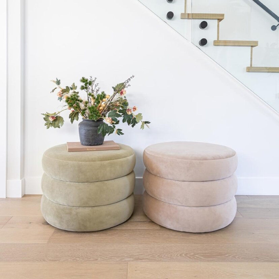 Fisher Ottoman - Latte - Rug & Weave