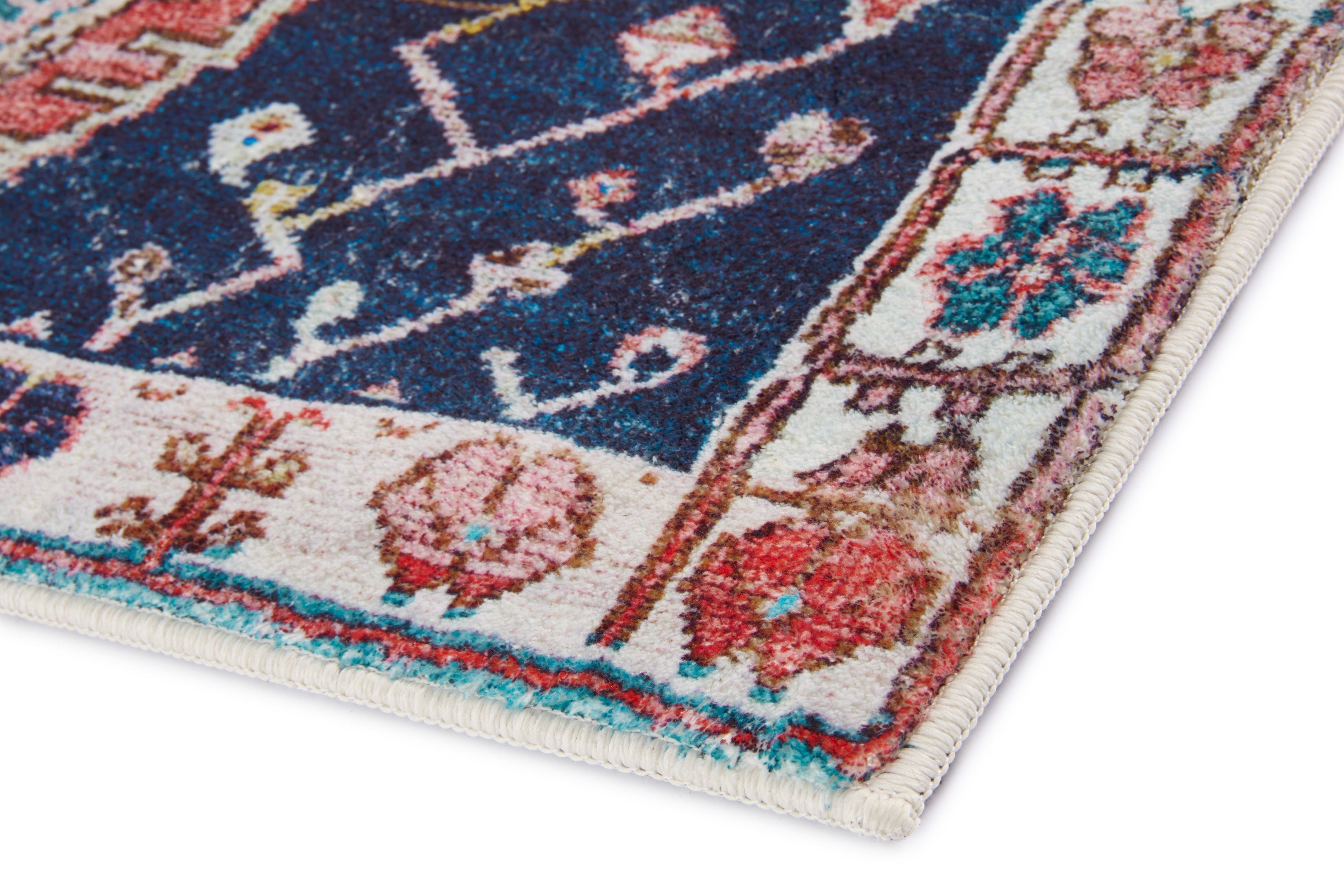 Loloi Fiona Rust / Navy Rug RUGS - synthetic Loloi