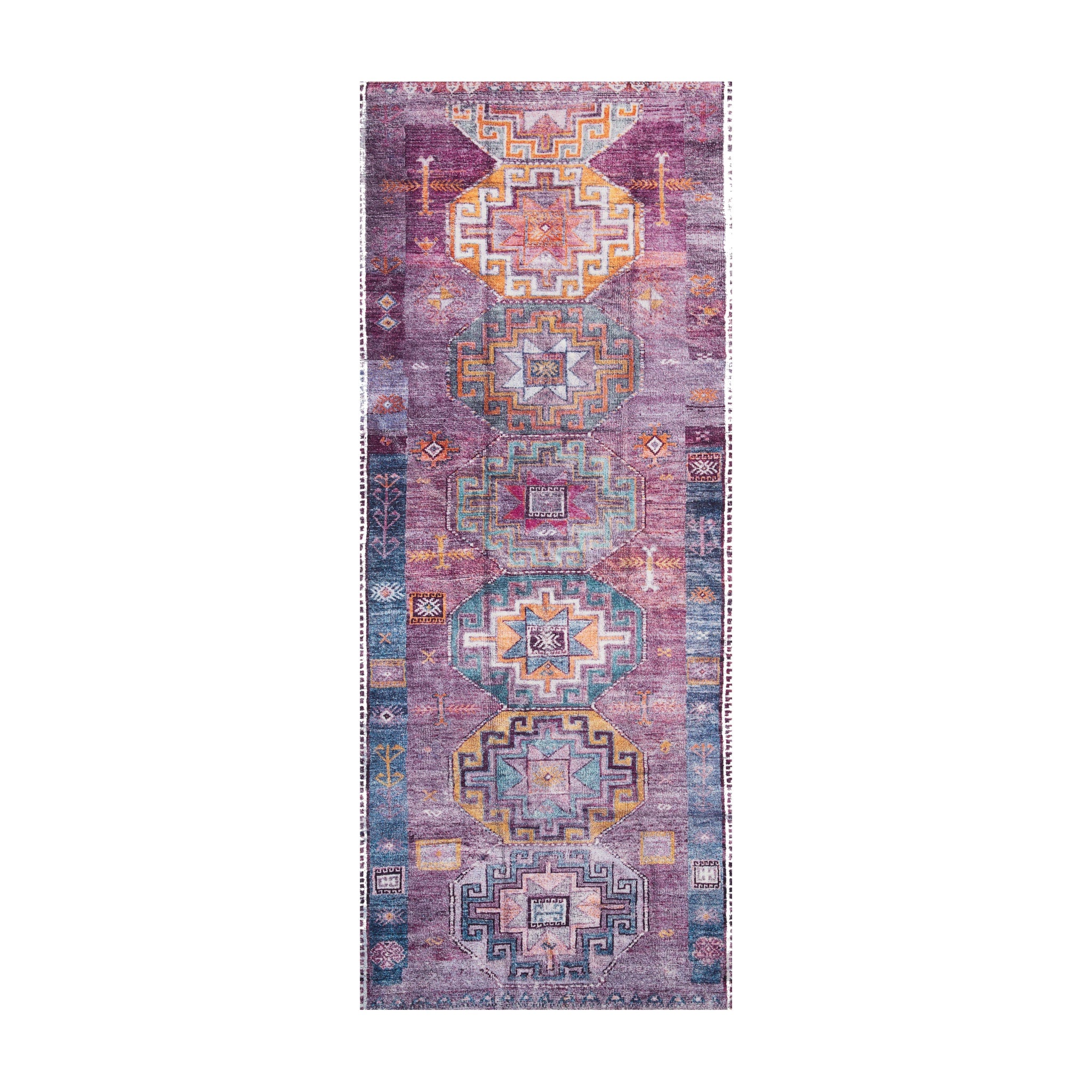 Loloi Fiona Blue / Purple Rug, 2'0" x 5'0"
